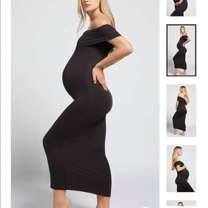 NWTS Bumpsuit Black Off Shoulder Dress